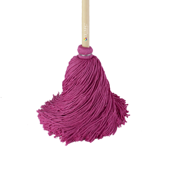 Trapeador Forjado con Bastón de Madera Flamingo