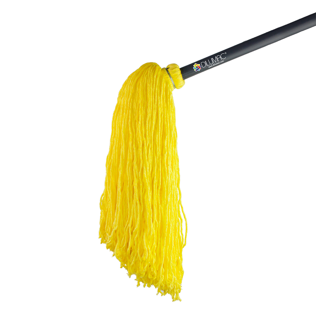 Trapeador Forjado con Bastón de Lámina Amarillo